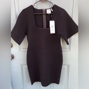 Herve Leger Paris Black Dress Size Large L